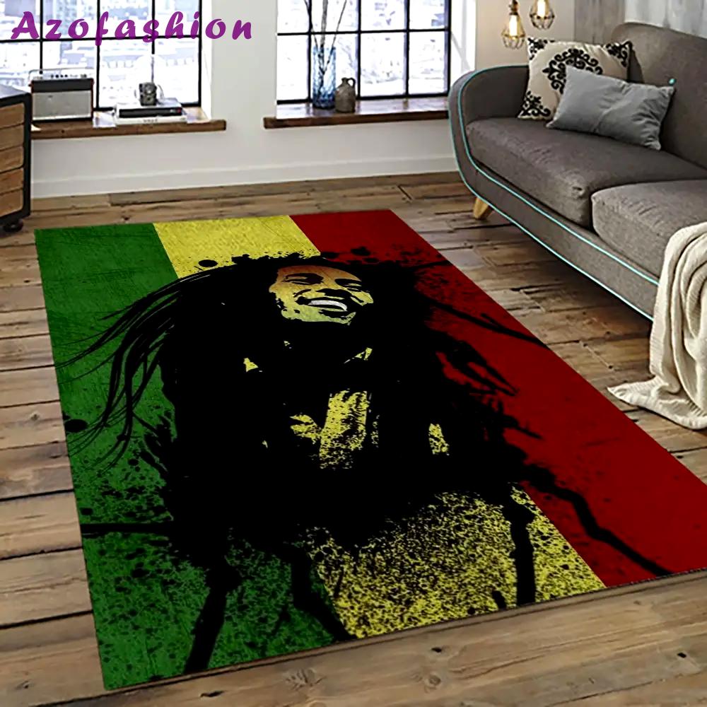 Singer bob marley music carpet rectangle area rug for living room bedroom decor bm22 Rectangle Rug