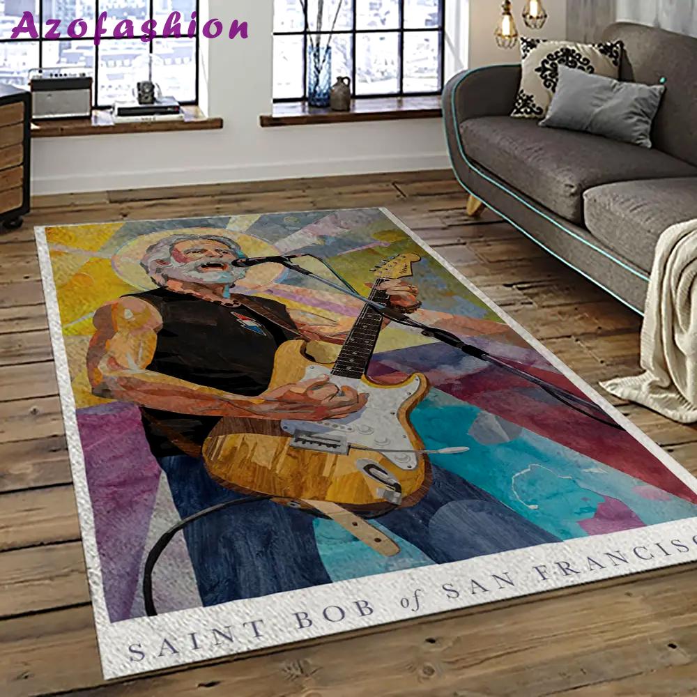 Singer bob weir music carpet rectangle area rug for living room bedroom decor bw37 Rectangle Rug
