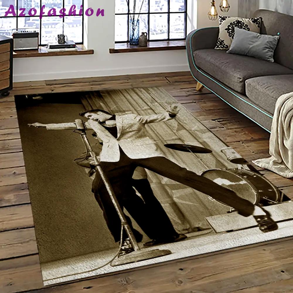 Singer elvis presley music carpet rectangle area rug for living room bedroom decor ep31 Rectangle Rug