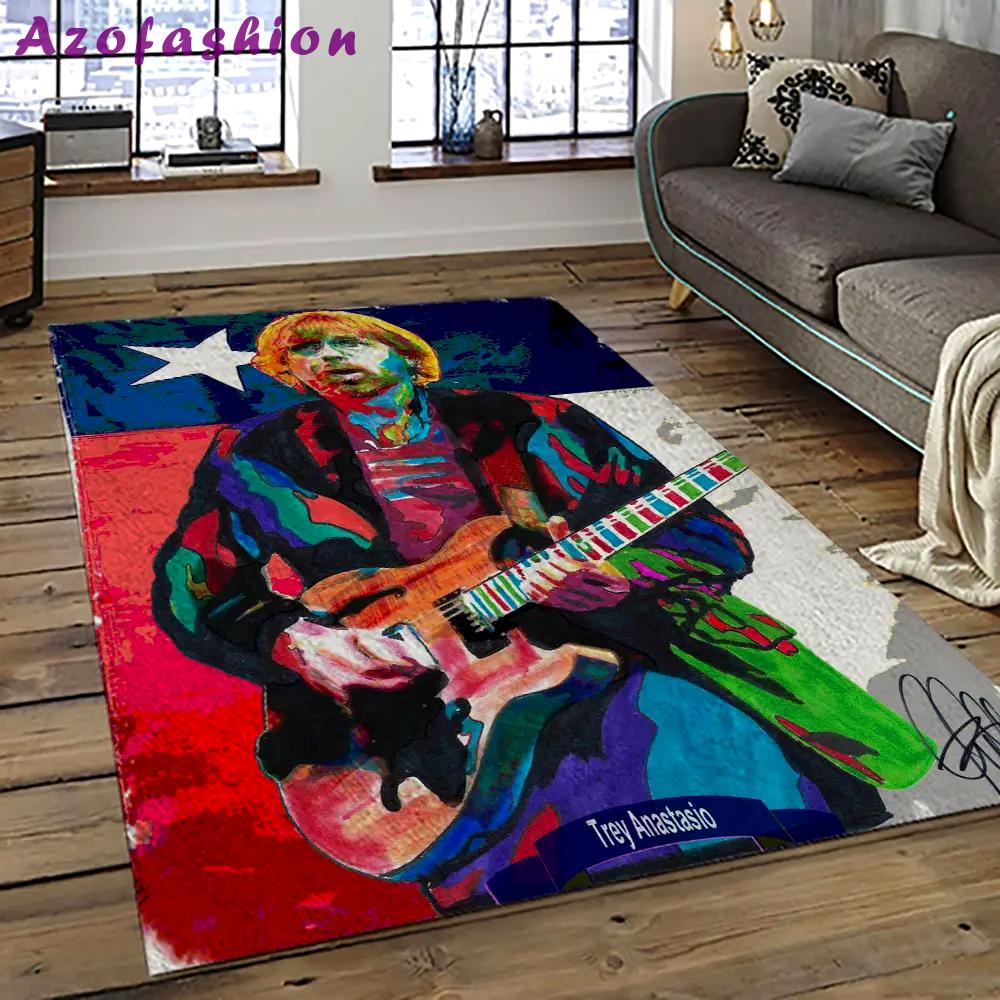Singer trey anastasio music concert music carpet rectangle area rug ta19 Rectangle Rug