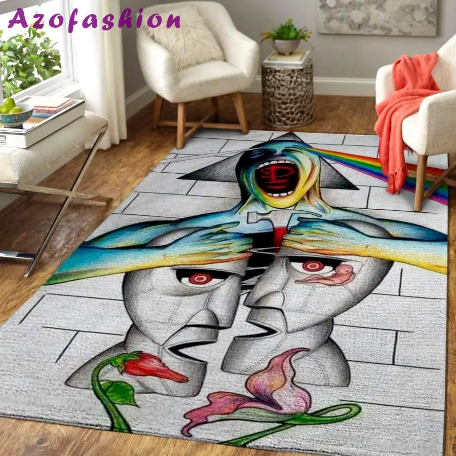 Snoopy blue and white area rug living room rug home decor carpet Rectangle Rug