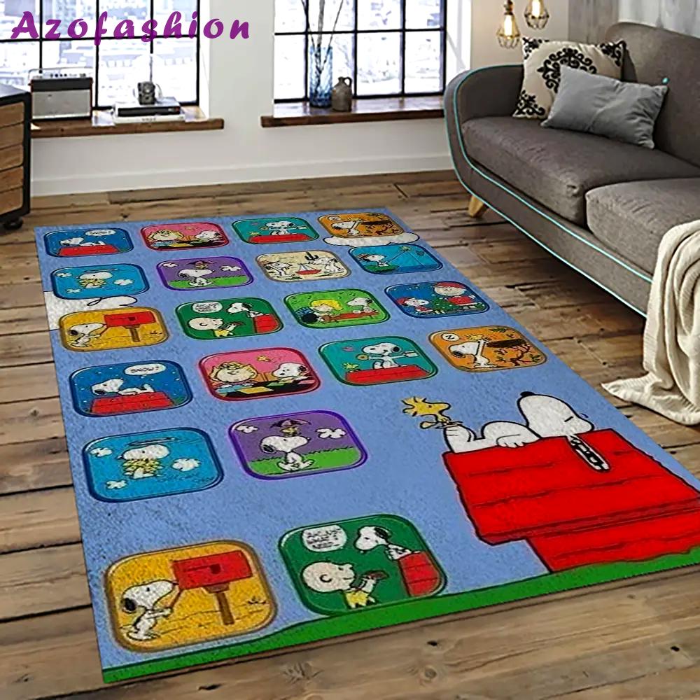 Snoopy cartoon movie carpet rectangle area rug for living room bedroom decor snp100 Rectangle Rug