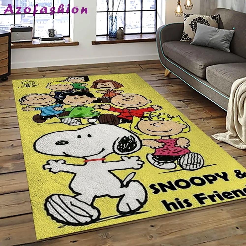 Snoopy cartoon movie carpet rectangle area rug for living room bedroom decor snp13 Rectangle Rug