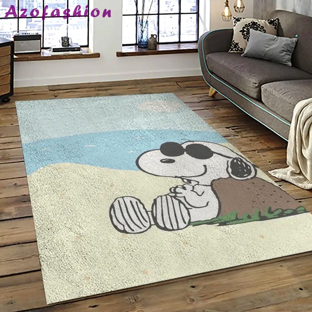Snoopy cartoon movie carpet rectangle area rug for living room bedroom decor snp46 Rectangle Rug
