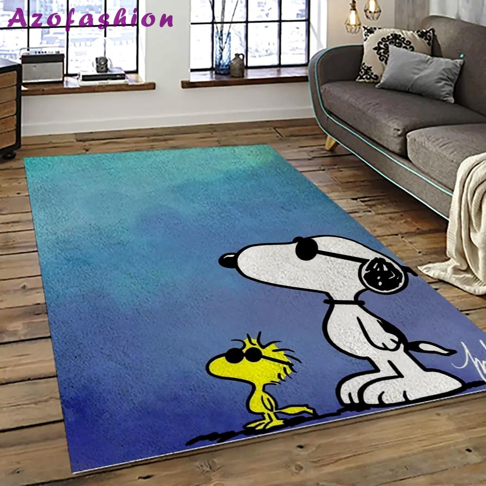 Snoopy cartoon movie carpet rectangle area rug for living room bedroom decor snp55 Rectangle Rug