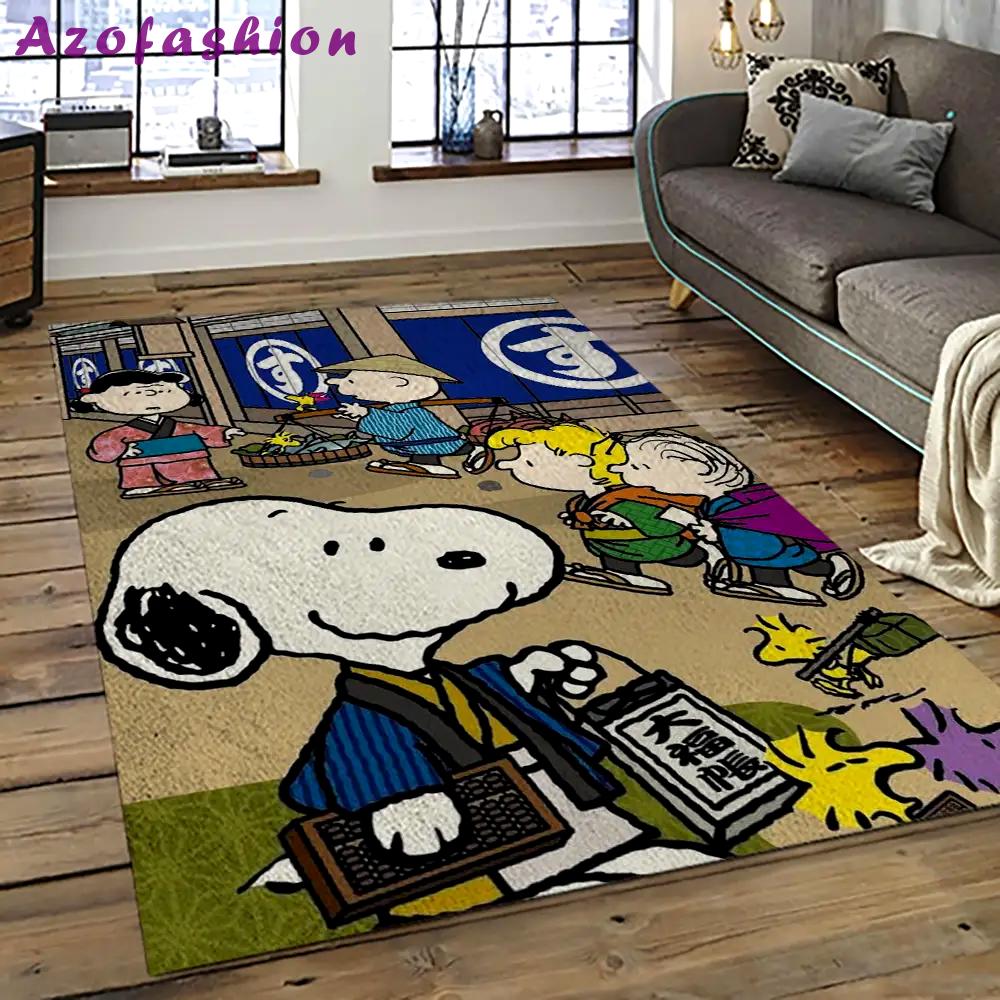 Snoopy cartoon movie carpet rectangle area rug for living room bedroom decor snp79 Rectangle Rug