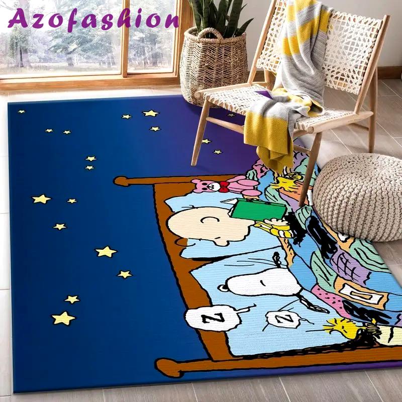 Snoopy dog 13 area rug living room and bed room rug rug regtangle carpet floor decor home decor Rectangle Rug
