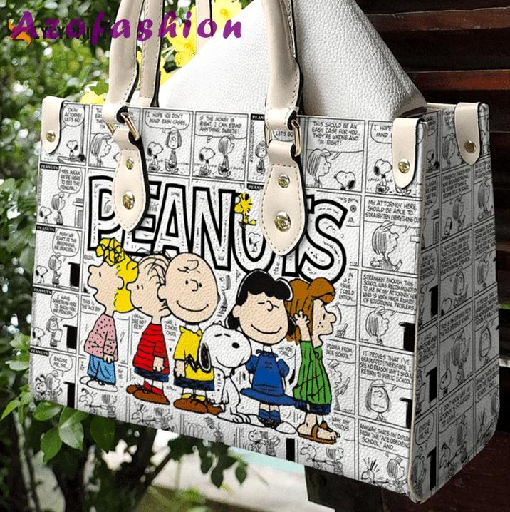 Snoopy leather handbag gift for women 4733 Women Leather Hand Bag