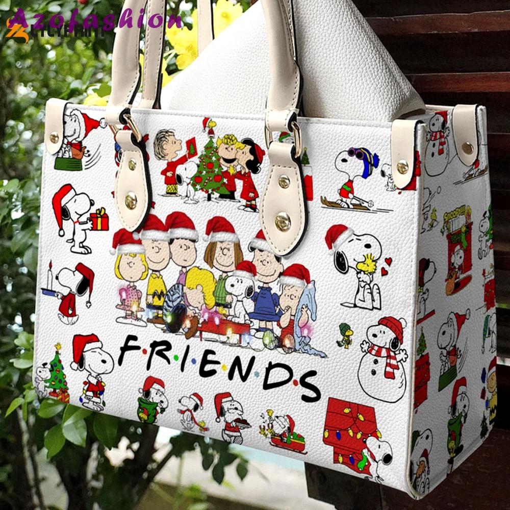 Snoopy leather handbag gift for women 584 Women Leather Hand Bag