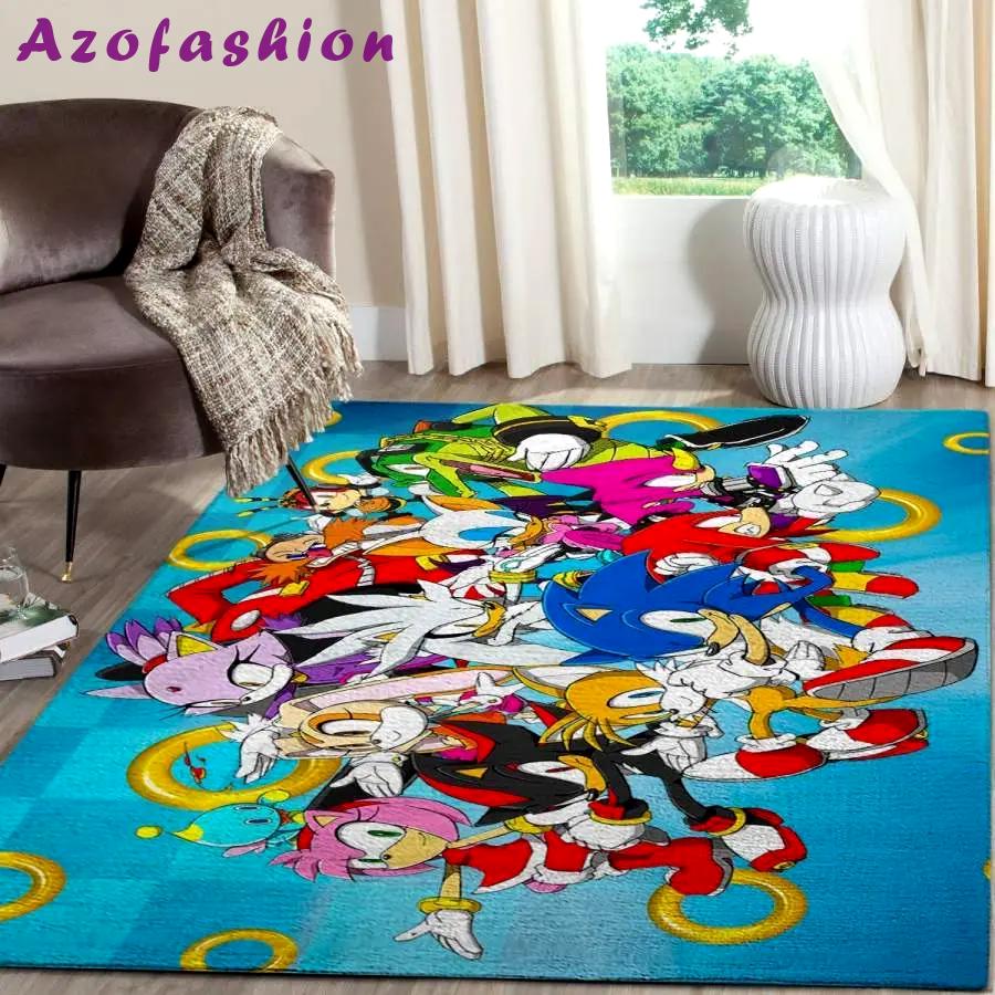 Sonic the hedgehog area rug living room rug home decor gaming gfd 10113 Rectangle Rug