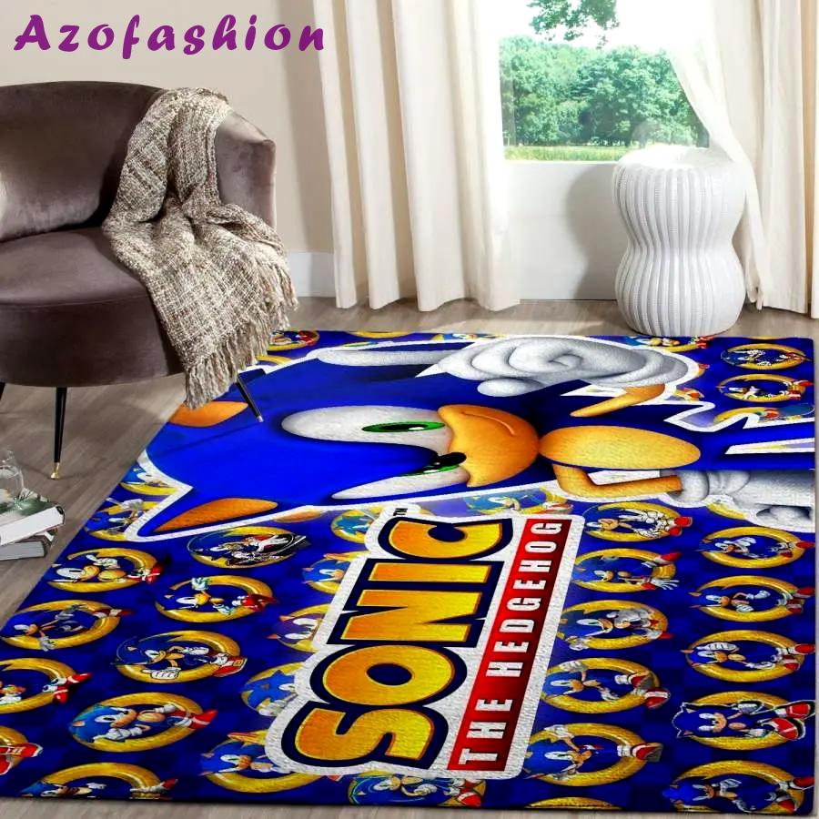 Sonic the hedgehog area rug living room rug home decor gaming gfd 10115 Rectangle Rug