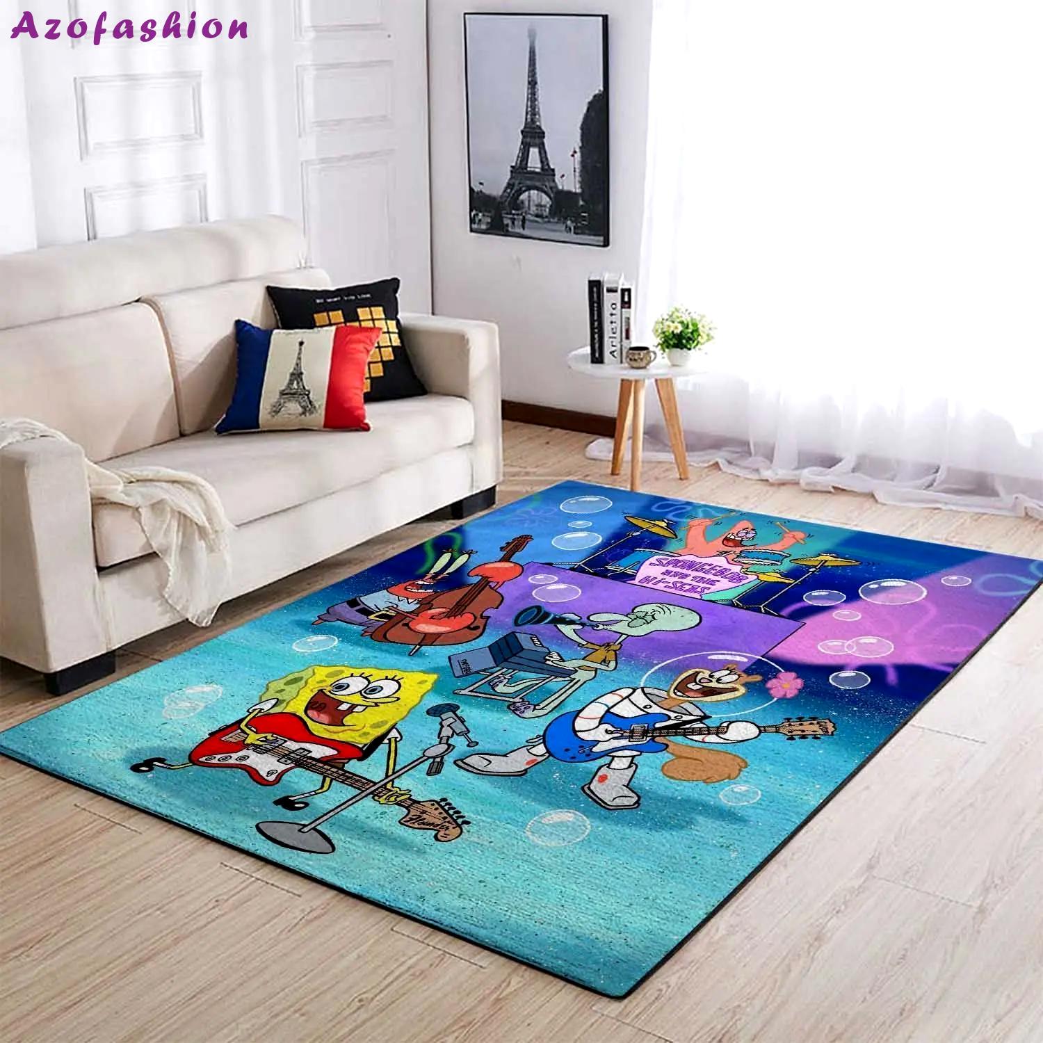 Spongebob squarepants area rugs living room carpet ssp91208 rug regtangle carpet floor decor home decor Rectangle Rug