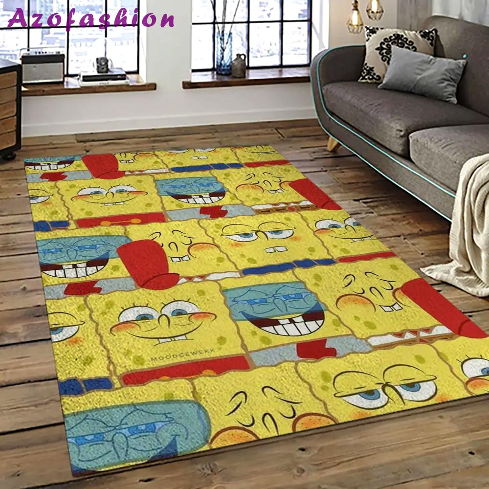 Spongebob squarepants cartoon tv show retangle carpet area rug home decor best gift for family ssp10 Rectangle Rug