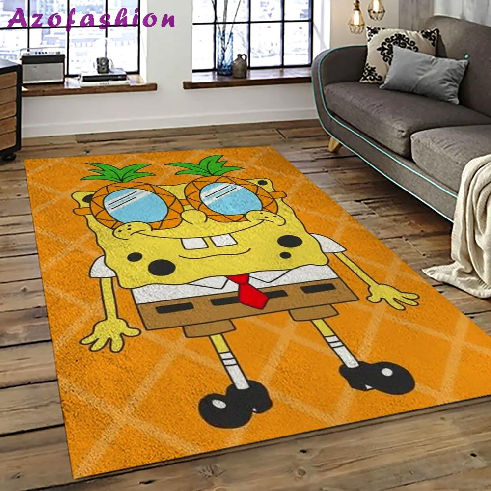 Spongebob squarepants cartoon tv show retangle carpet area rug home decor best gift for family ssp11 Rectangle Rug