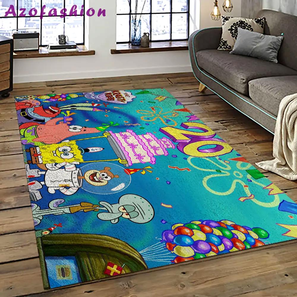 Spongebob squarepants cartoon tv show retangle carpet area rug home decor best gift for family ssp37 Rectangle Rug