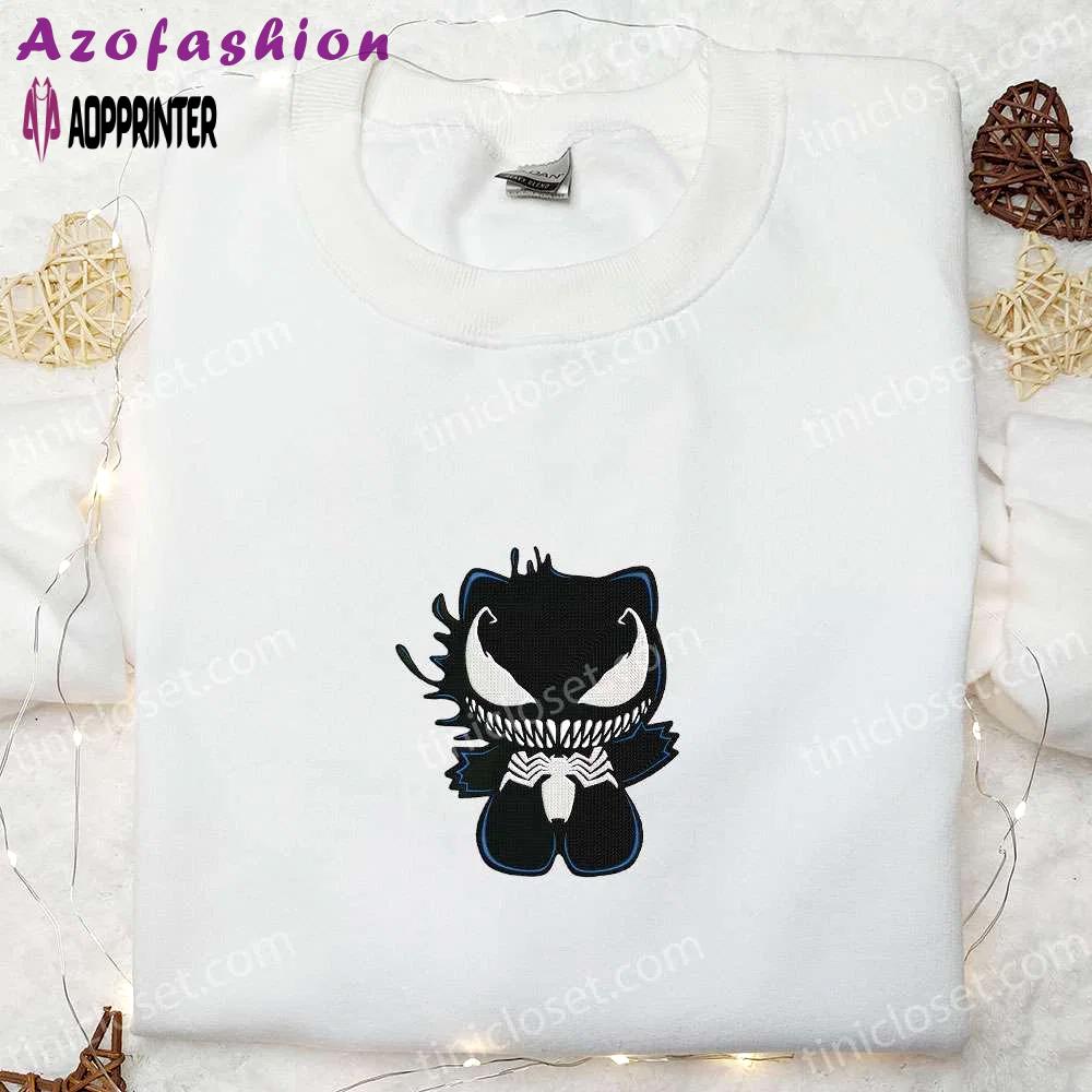 Spooky kitty venom embroidered sweatshirt – perfect halloween gift idea Embroidered Shirt