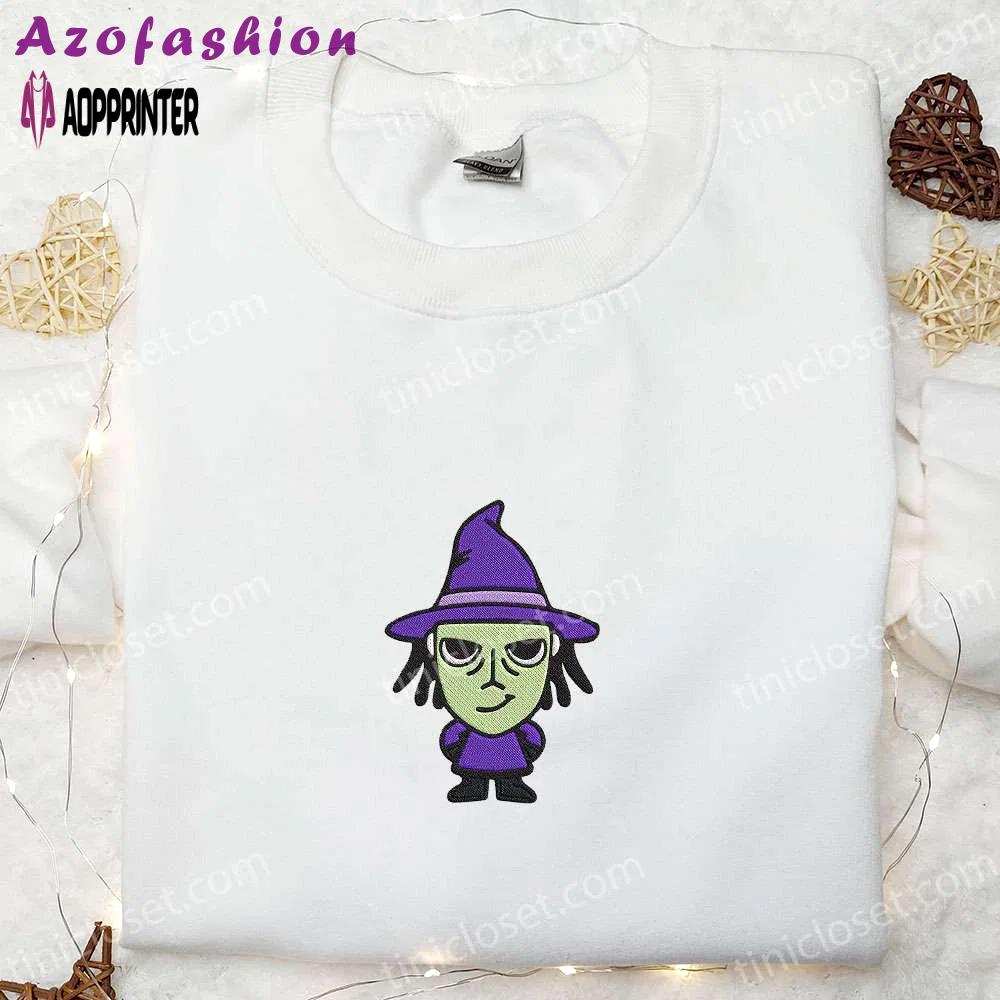 Spooky nightmare before christmas embroidered sweatshirt: perfect halloween gift for family Embroidered Shirt