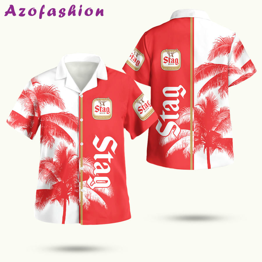 Stag beer palm tree hawaiian shirt Hawaii Shirt Shorts & Flip Flops