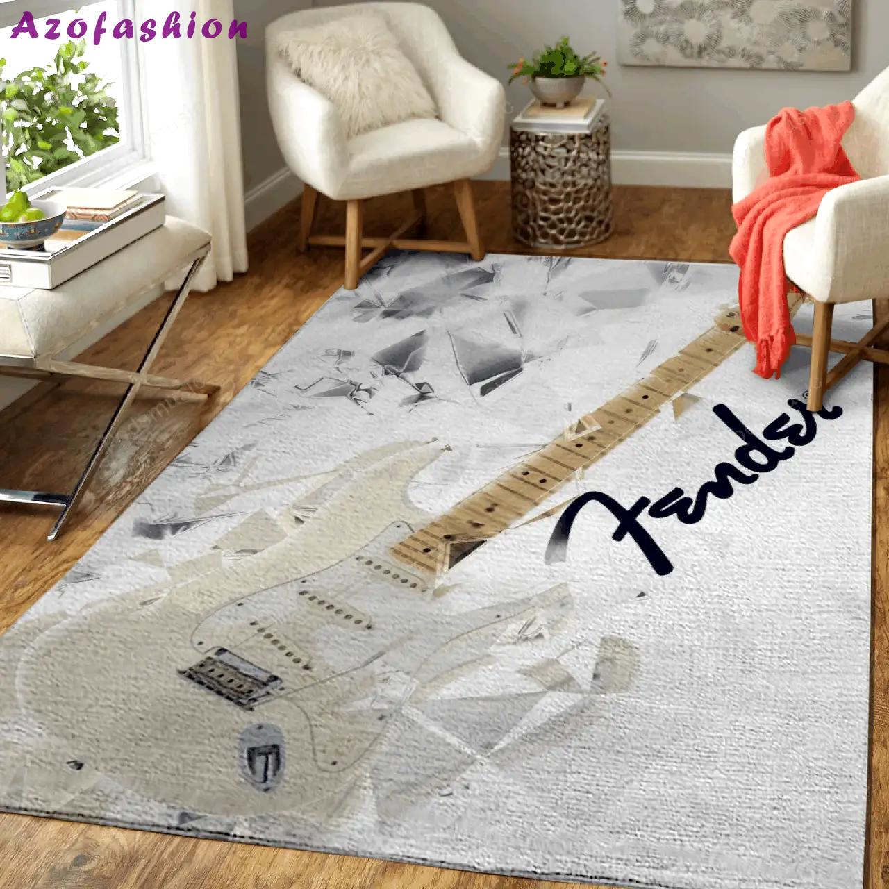 Stratocaster guitar 5 music art studio art for fans area rug living room carpet rug regtangle carpet floor decor home decor Rectangle Rug