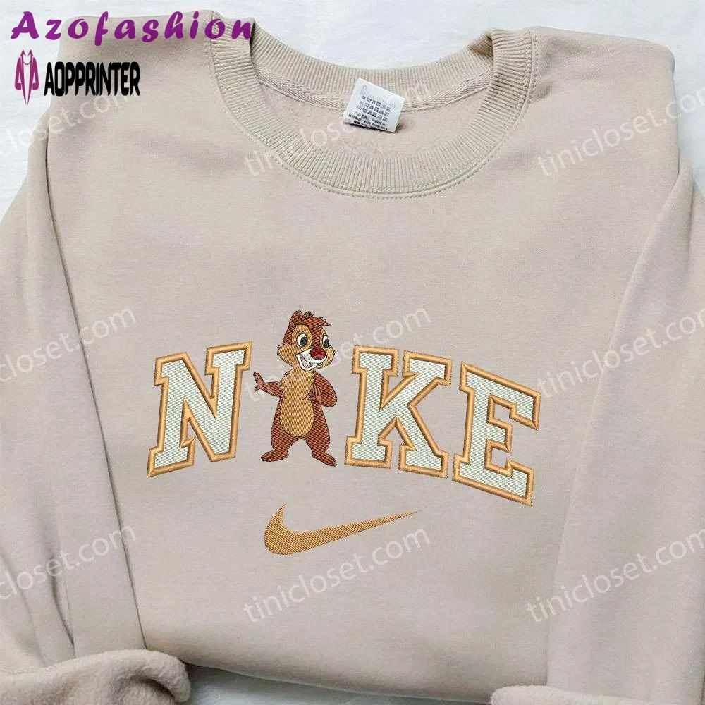 Stylish chip x nike & chip ‘n dale embroidered shirts – customizable nike apparel Embroidered Shirt