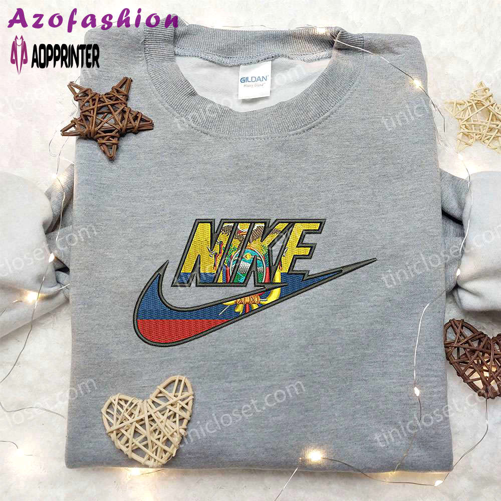 Stylish ekuador x nike embroidered shirt: perfect gift for daughter Embroidered Shirt