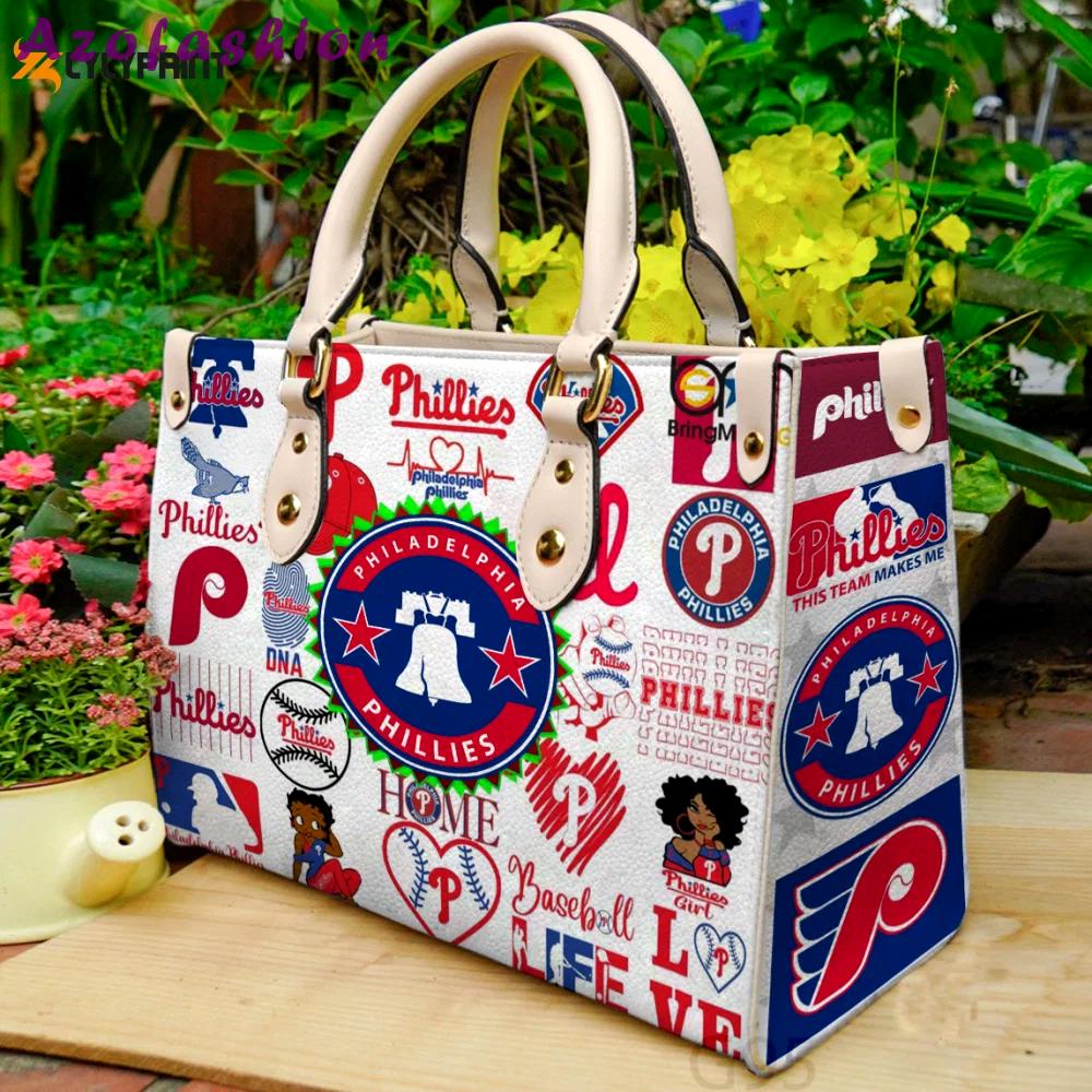 Stylish philadelphia phillies leather hand bag gift for women’s day: perfect women s day gift (g95) 3542 Women Leather Hand Bag