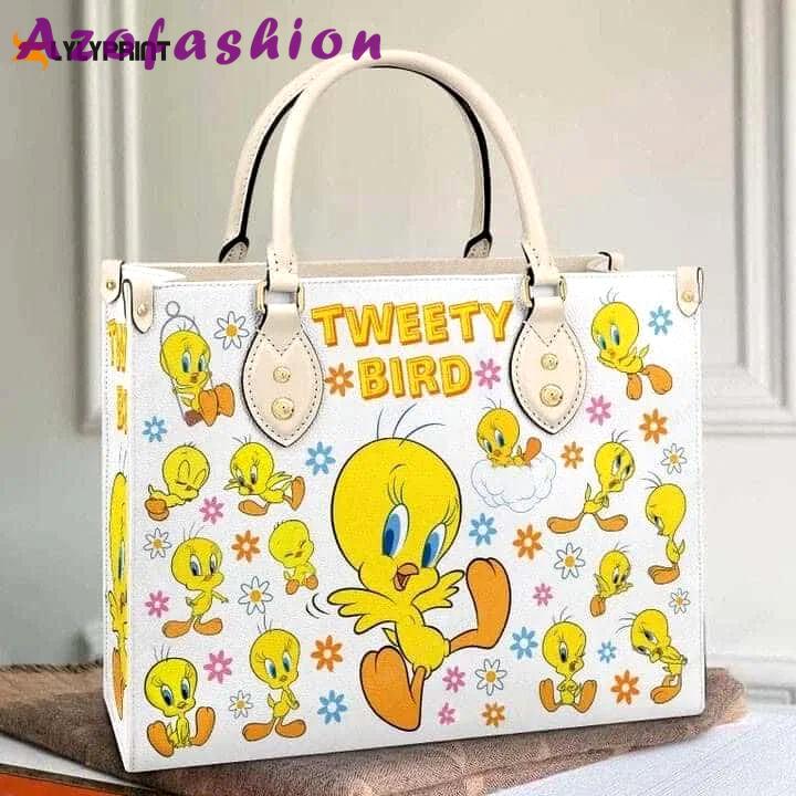 Stylish tweety bird leather hand bag gift for women’s day – perfect women s day gift 3694 Women Leather Hand Bag
