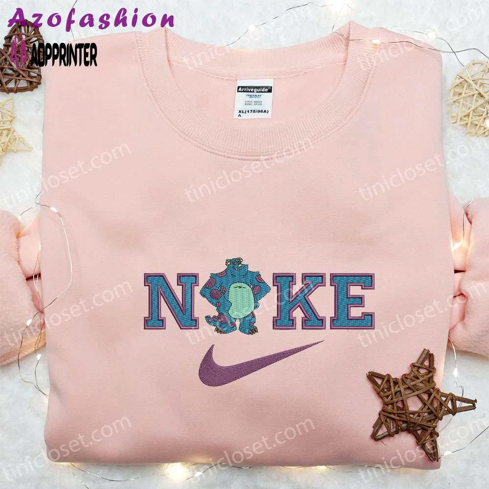 Sullivan x nike cartoon embroidered t-shirt: best family gift nike inspired shirt Embroidered Shirt
