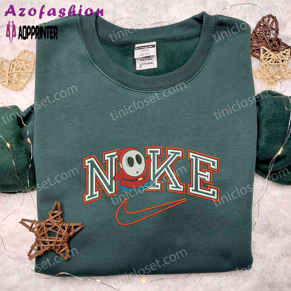 Super mario michael myers x nike embroidered hoodie & shirt: best halloween gift ideas Embroidered Shirt