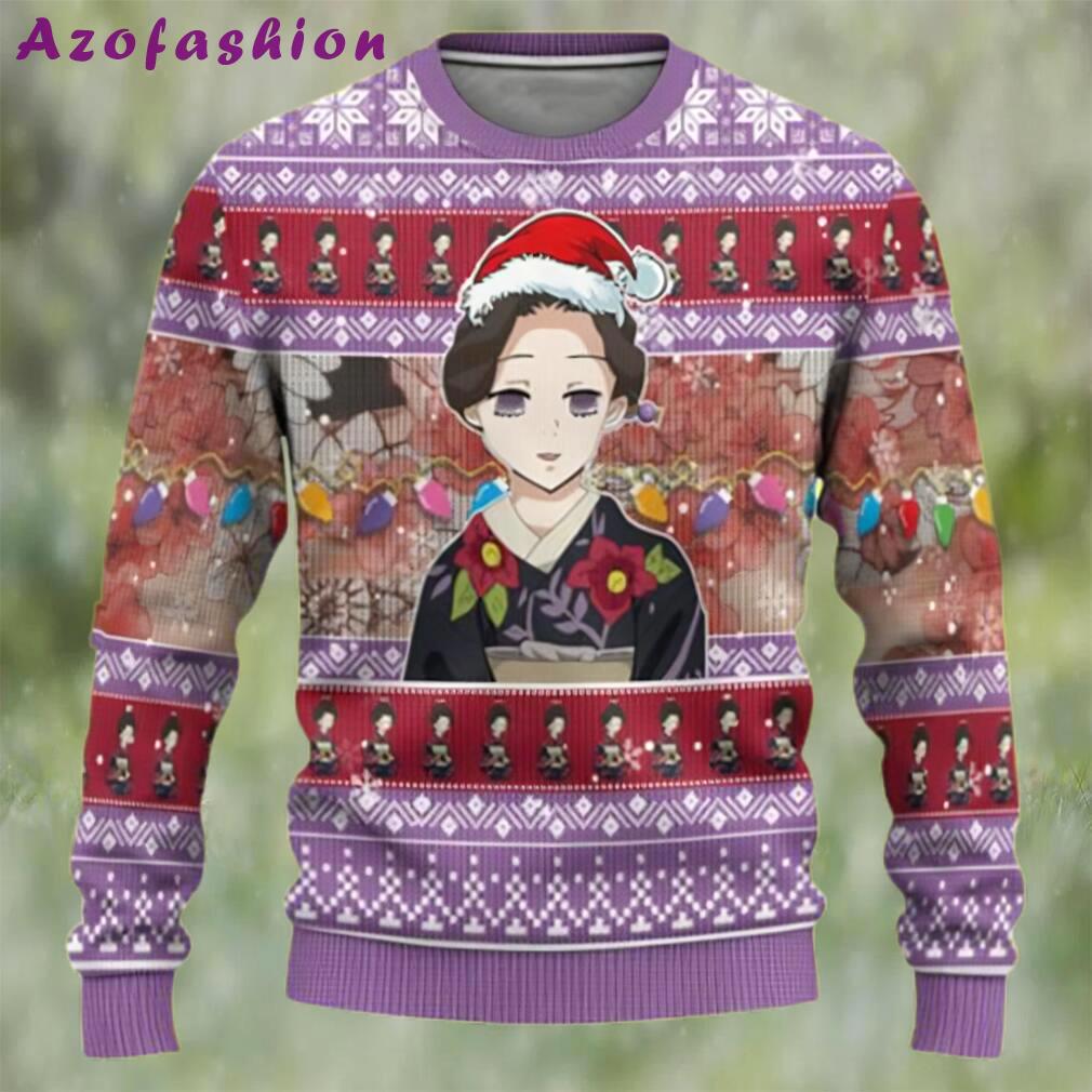 Tamayodemon demon slayer chibi demon slayer ugly christmas sweater Christmas Ugly Sweater