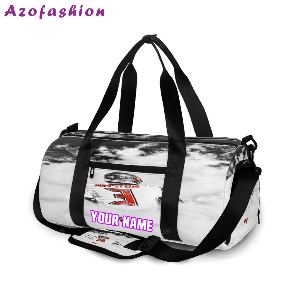 Tampa bay buccaneers 03 jameis winston v44 personalized name travel bag gym bag 2613 Travel Bag