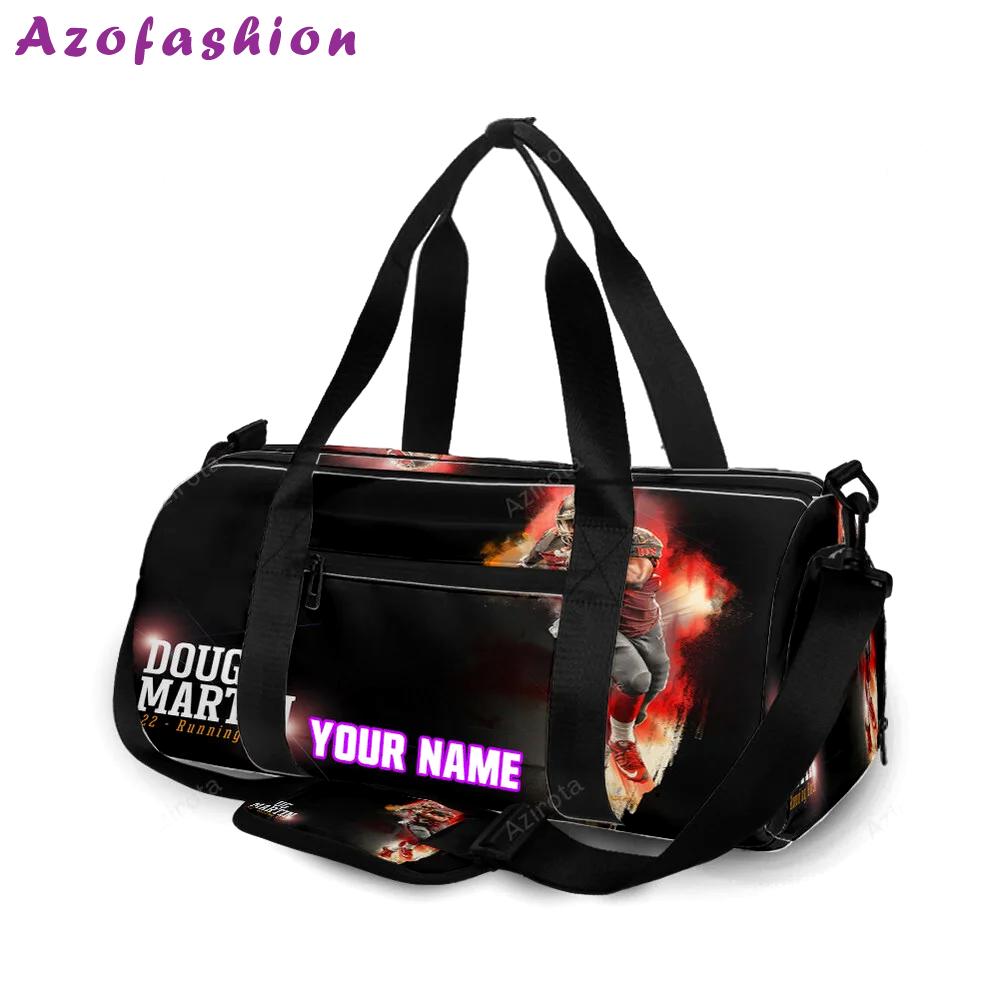 Tampa bay buccaneers 22 doug martin v25 personalized name travel bag gym bag 2509 Travel Bag