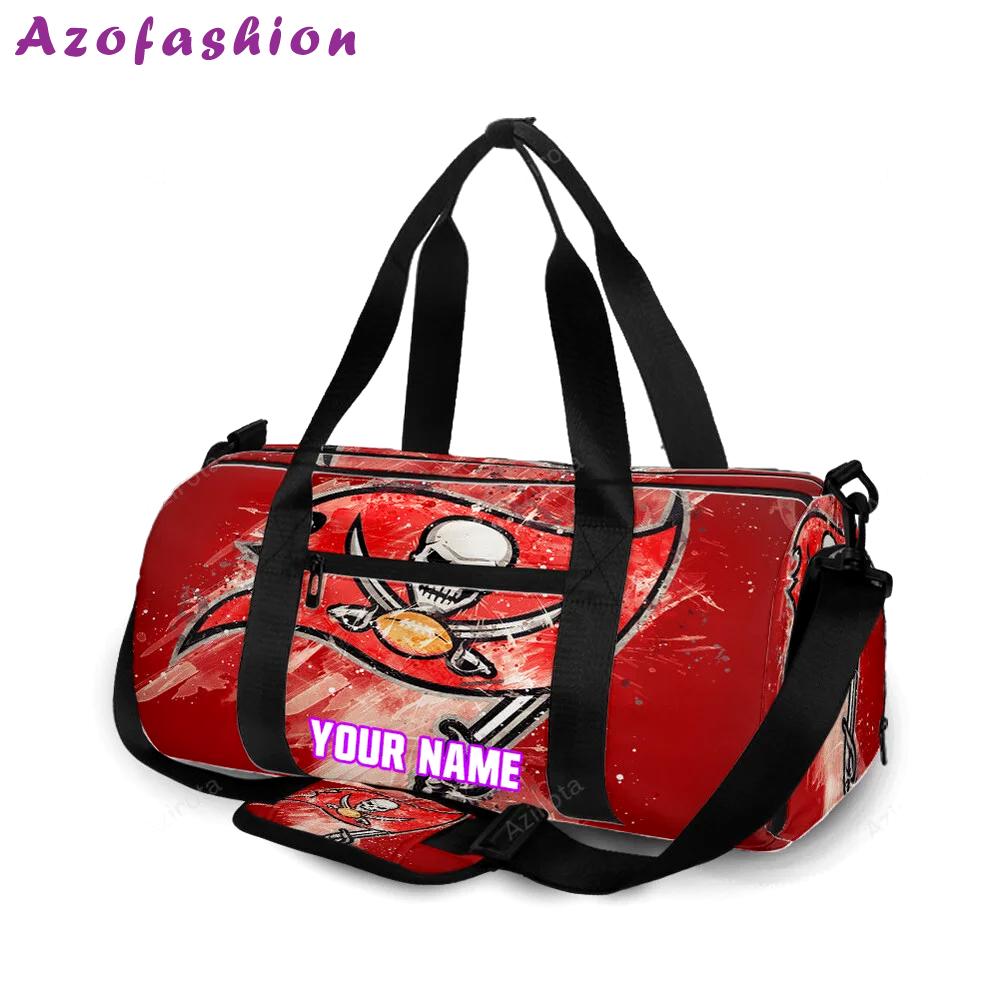 Tampa bay buccaneers emblem v38 personalized name travel bag gym bag 2470 Travel Bag