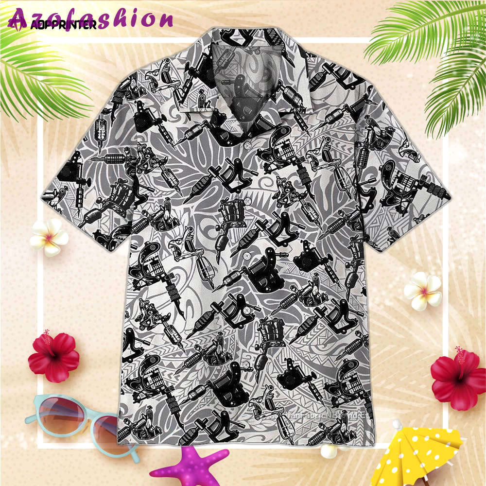 Tattoo machine custom hawaiian shirt, gift for men and women Hawaii Shirt
