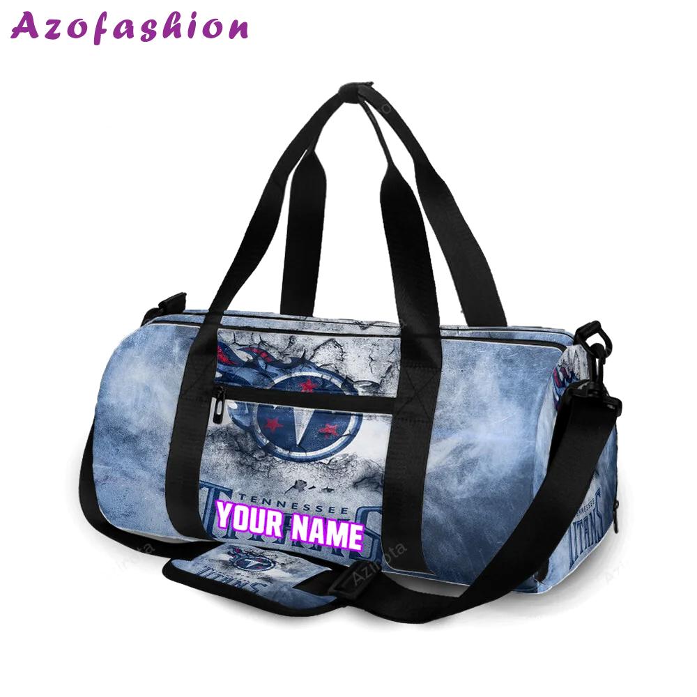 Tennessee titans emblem v1 personalized name travel bag gym bag 2560 Travel Bag