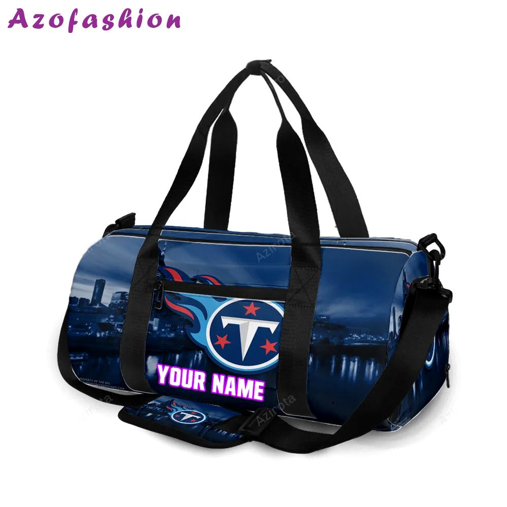 Tennessee titans emblem v3 personalized name travel bag gym bag 2567 Travel Bag