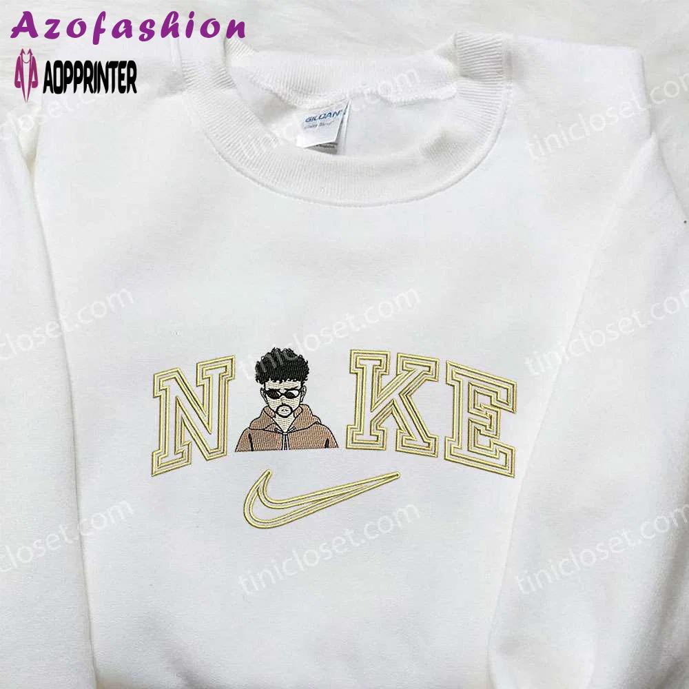 The weeknd x nike embroidered hoodie: celebrity shirt & nike inspired apparel Embroidered Shirt
