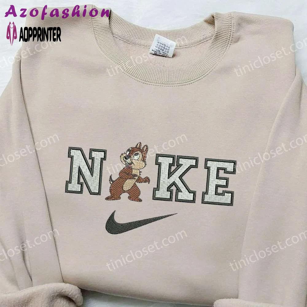 Theodore seville x nike embroidered shirt – chipmunk custom design Embroidered Shirt