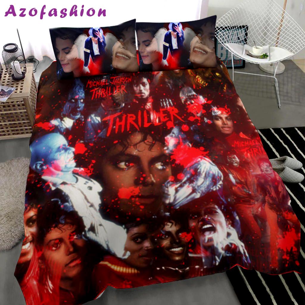 Thriller michael jackson rock music print full bedding set Bedding Sets