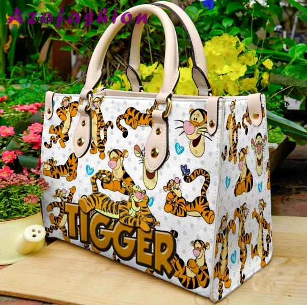 Tigger winnie the pooh 1 leather handbag gift for women 2932 Women Leather Hand Bag