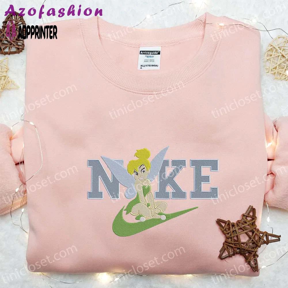 Tinker bell x nike embroidered sweatshirt: disney shirt perfect gift Embroidered Shirt