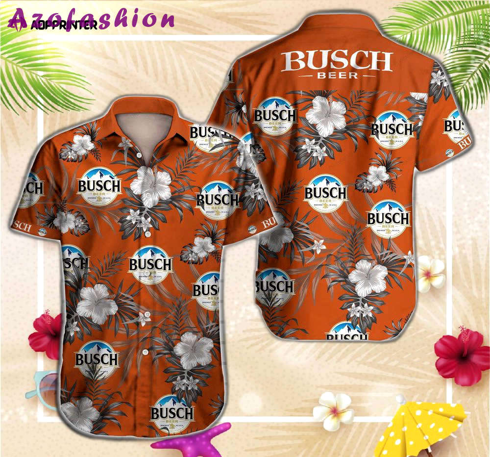 Tlmus busch beer tropical hawaiian shirt for men women Hawaii Shirt