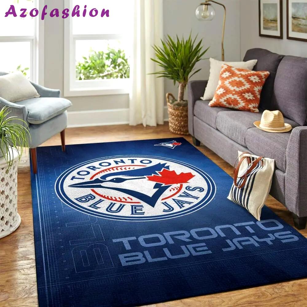 Toronto blue jays area rug mlb baseball team logo carpet living room rugs 4 Rectangle Rug