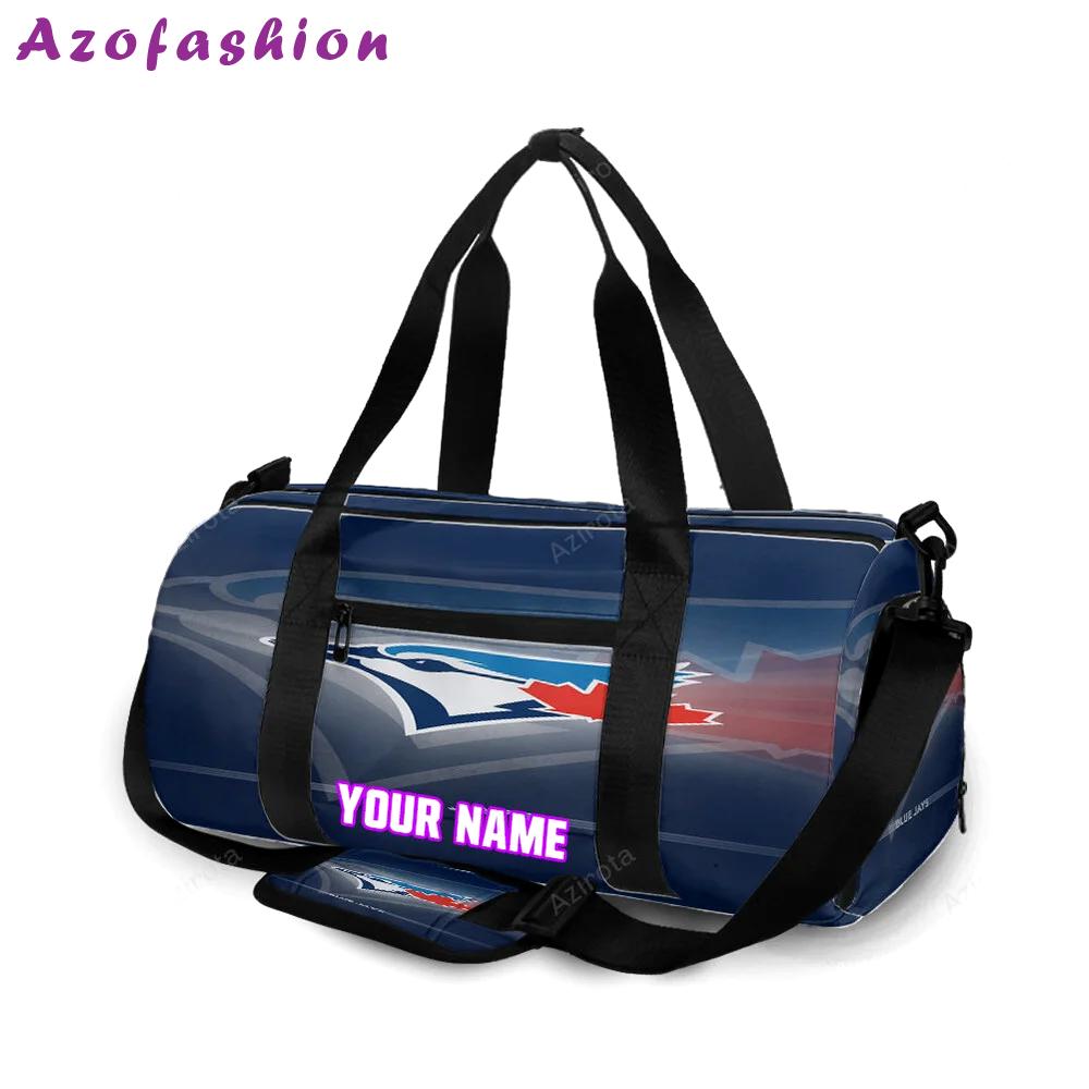 Toronto blue jays russell bird shadow navy1 personalized name travel bag gym bag 2463 Travel Bag