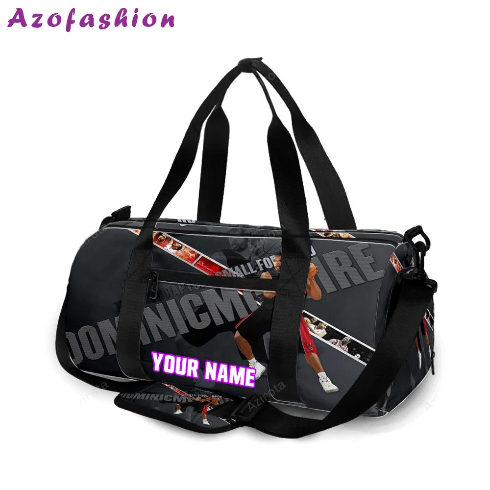 Toronto raptors dominic mcguire1 personalized name travel bag gym bag 2552 Travel Bag