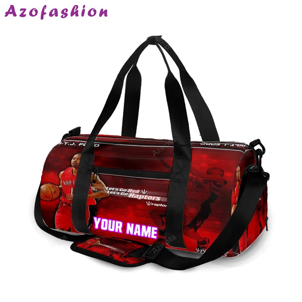Toronto raptors tj ford1 personalized name travel bag gym bag 2404 Travel Bag