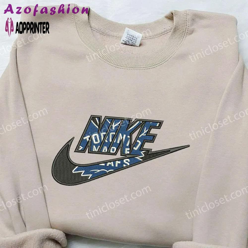 Toronto raptors x nike embroidered hoodie & shirts: nba sport team & nike inspired gear Embroidered Shirt