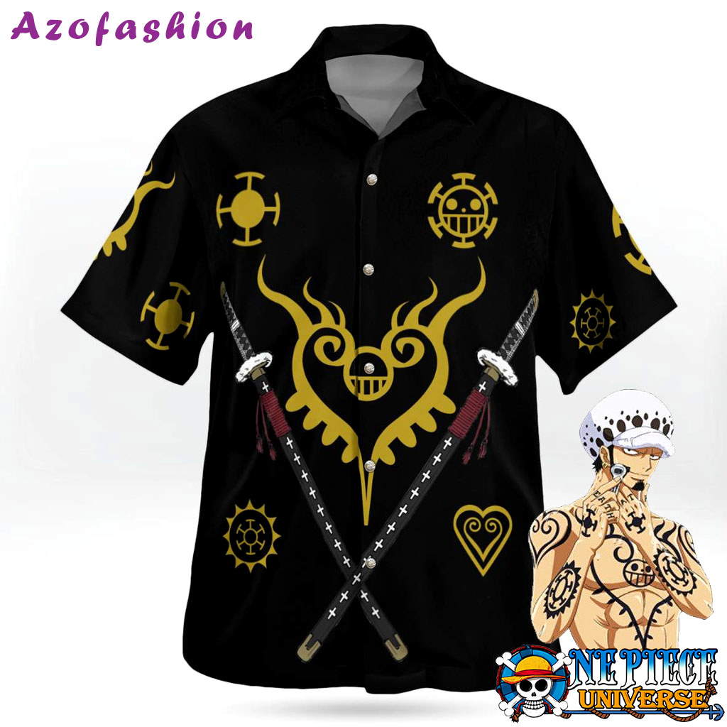 Trafalgar law tattoo hawaiian shirt 1 Hawaii Shirt Shorts & Flip Flops