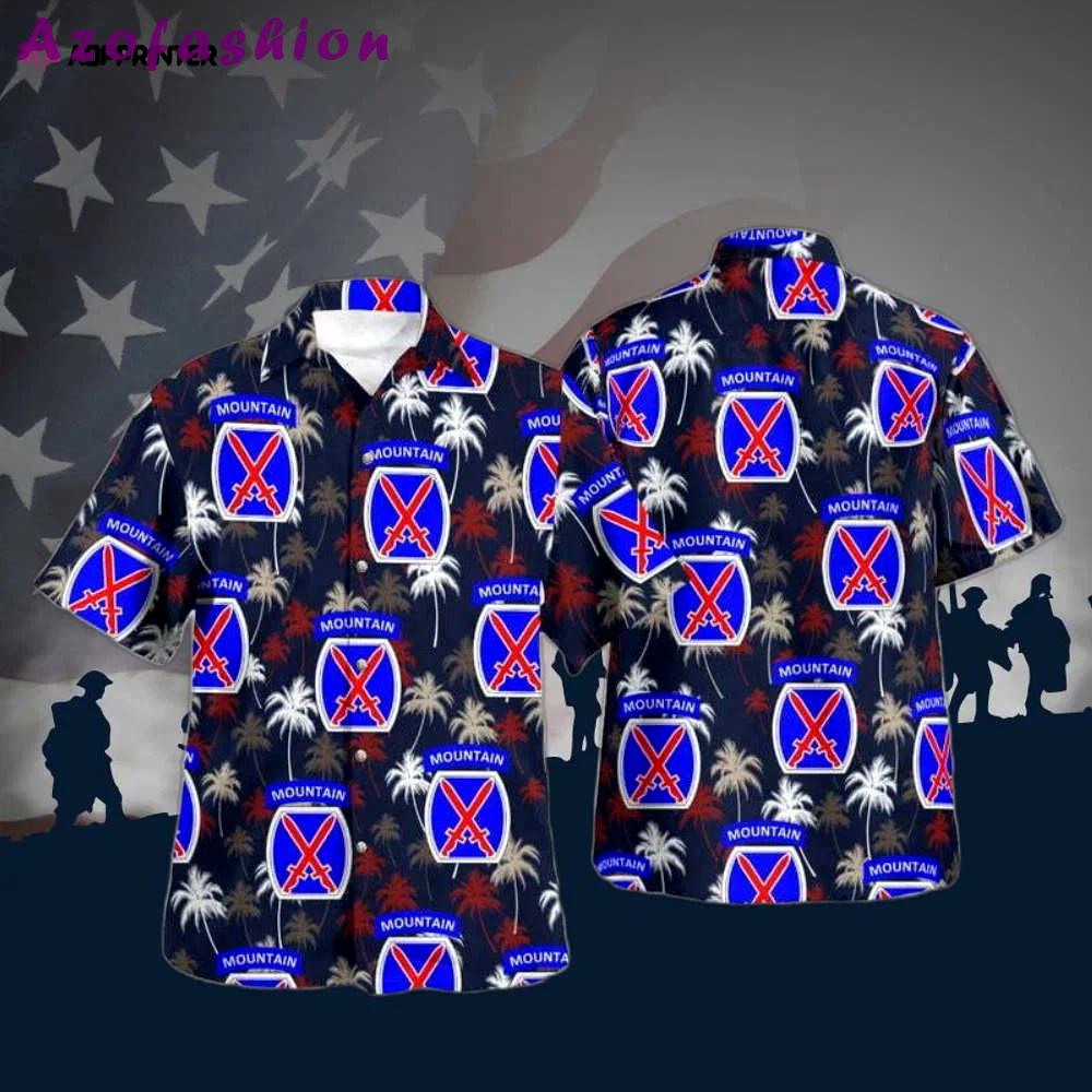 Us army 10th mountain division light infantry hawaiian shirt Hawaii Shirt