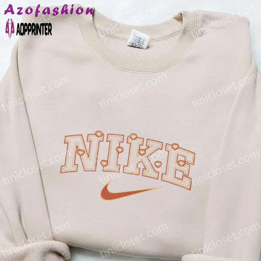 Valentine s day gift: hearts x nike embroidered sweatshirt & t-shirt – best nike inspired ideas Embroidered Shirt